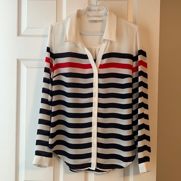Rickis - Sheer Stripes Blouse - Size M - Picture 1 of 3
